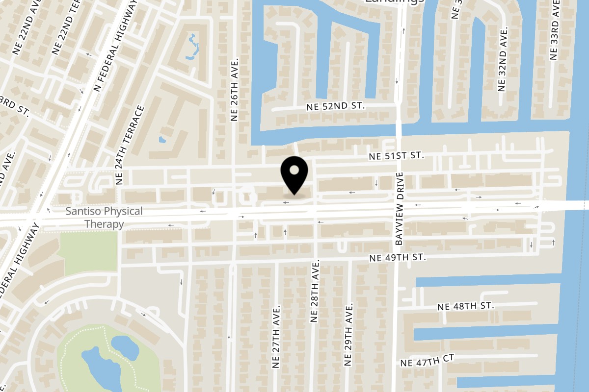 Map showing the location of Shahs of Kabob Ft Lauderdale on 2703 E Commercial Blvd in Fort Lauderdale