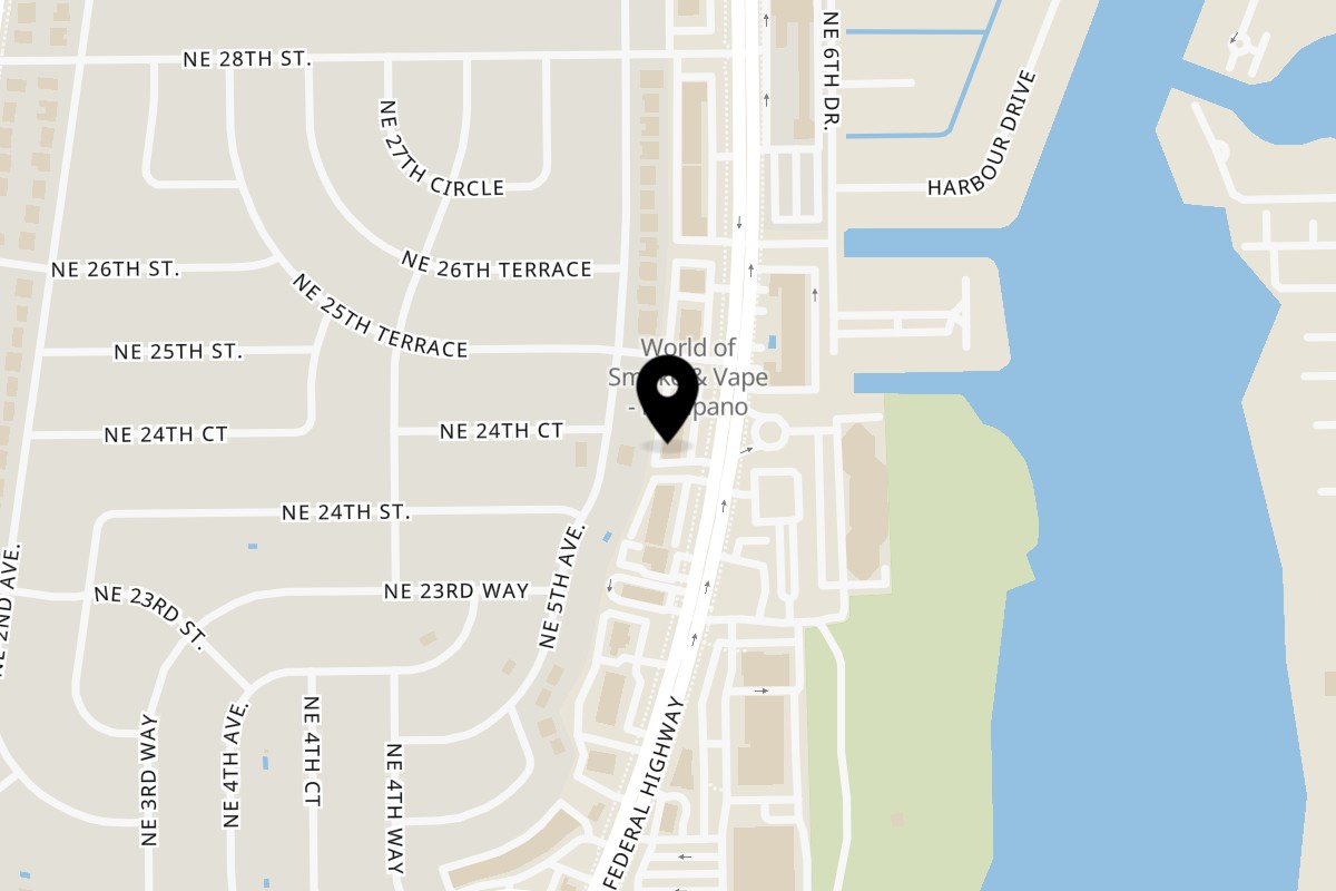 Map showing the location of Shahs of Kabob Boca Raton on 2433 N Federal Hwy in Boca Raton